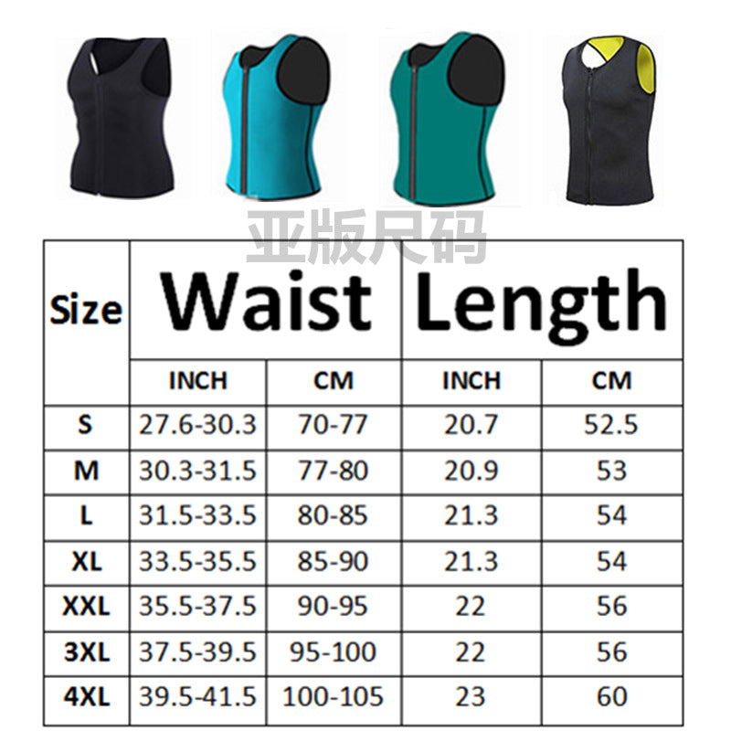 Neoprene Sweat Vest – Sauna Suit for Gym, Running & Core Toning