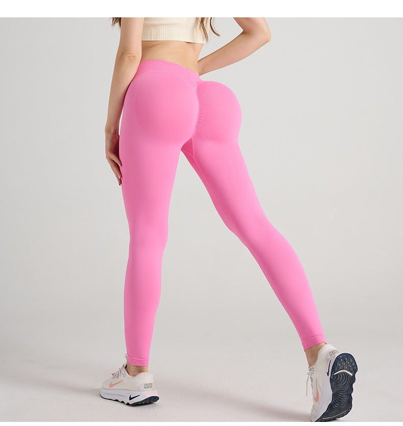 Women's High-Waist Yoga Pants – V-Cut Butt-Lifting Stretch Fitness Leggings