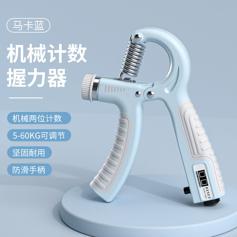 Adjustable Hand Grip Strengthener – 5 to 100kg Resistance with Optional Rep Counter