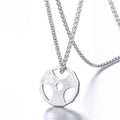 Gym Barbell Pendant Necklace – Stainless Steel Fitness Jewellery for Men & Women