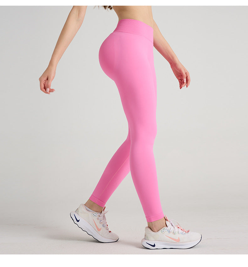 Women's High-Waist Yoga Pants – V-Cut Butt-Lifting Stretch Fitness Leggings