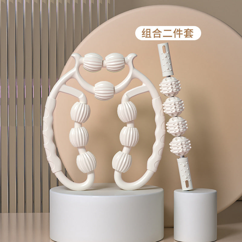 Leg Massage Roller Clamp – Nine-Wheel Muscle Relaxer for Legs & Calves