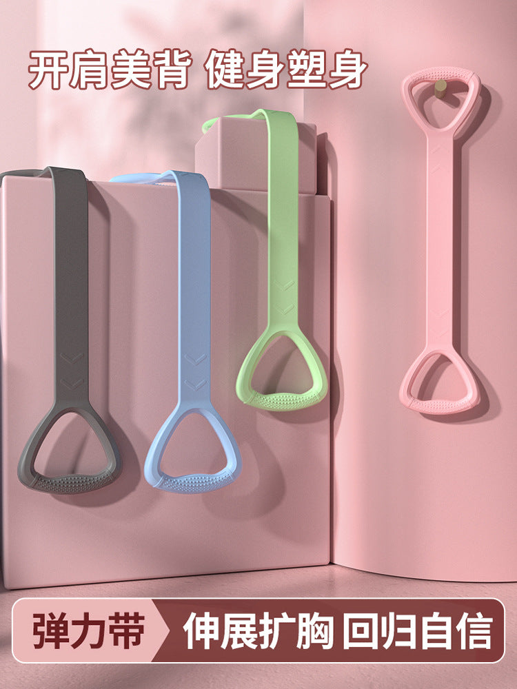 Figure-8 Resistance Band – TPE Shoulder & Back Stretching Rope for Women
