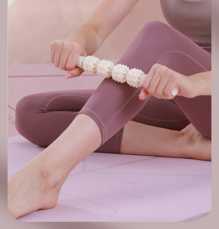 Leg Massage Roller Clamp – Nine-Wheel Muscle Relaxer for Legs & Calves