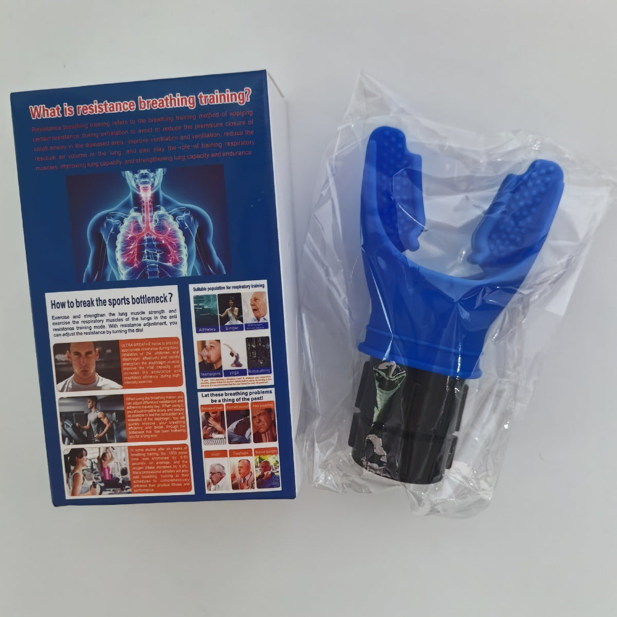 Popular Portable Mouthpiece-Type Lung Capacity Trainer for Copd, Lung Function Improvement Breathing