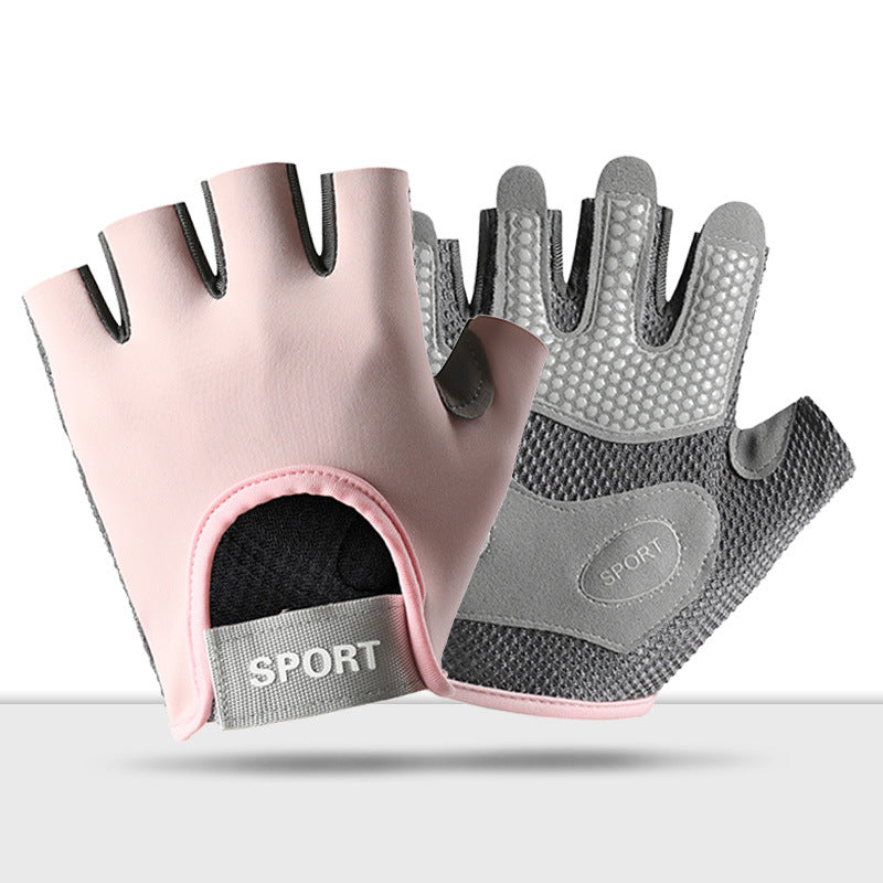 Women's Gym Gloves – Anti-Callus Half-Finger Gloves for Pull-Ups & Weight Training