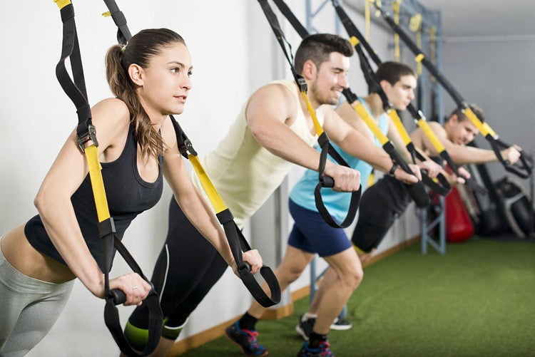 TRX-Style Home Suspension Trainer – Door Hanging Resistance Band Set