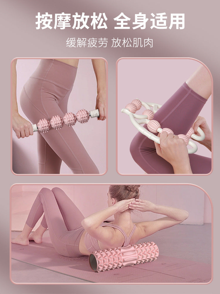 Leg Massage Roller Clamp – Nine-Wheel Muscle Relaxer for Legs & Calves