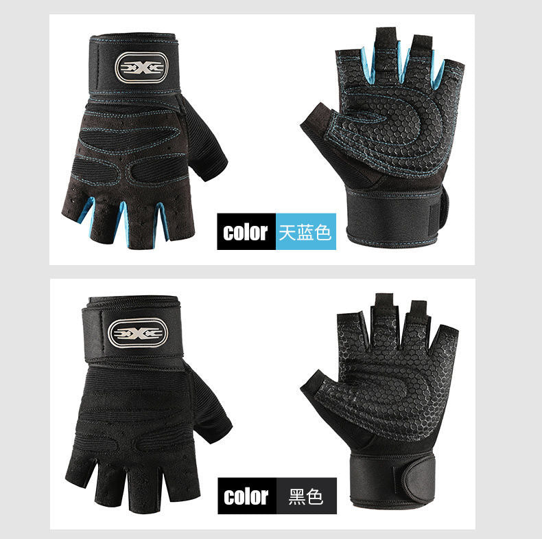 Half-Finger Gym Gloves – Anti-Slip Breathable Weightlifting Gloves for Men & Women