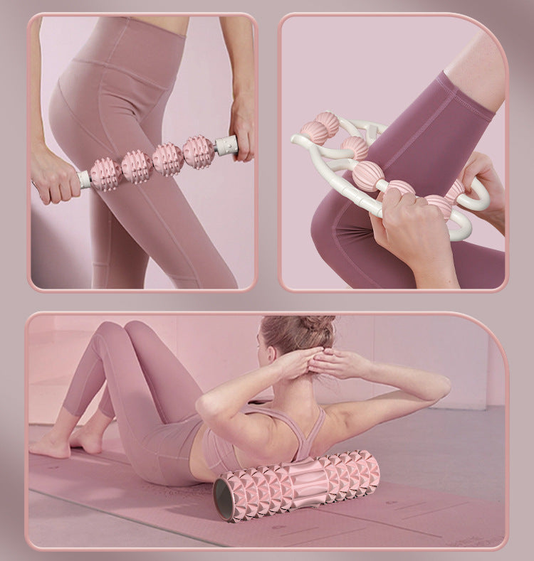 Leg Massage Roller Clamp – Nine-Wheel Muscle Relaxer for Legs & Calves