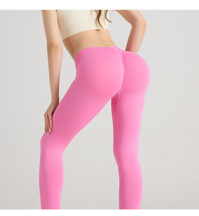 Women's High-Waist Yoga Pants – V-Cut Butt-Lifting Stretch Fitness Leggings