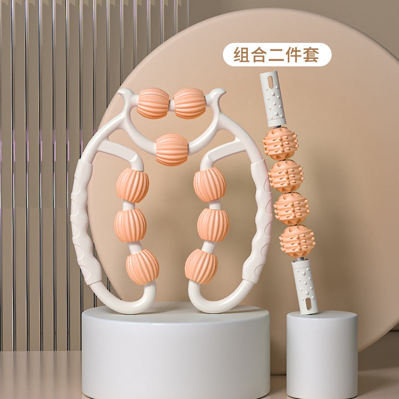 Leg Massage Roller Clamp – Nine-Wheel Muscle Relaxer for Legs & Calves