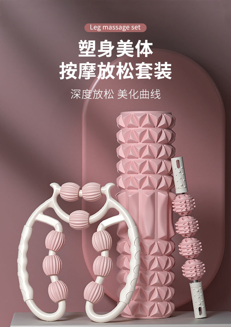 Leg Massage Roller Clamp – Nine-Wheel Muscle Relaxer for Legs & Calves
