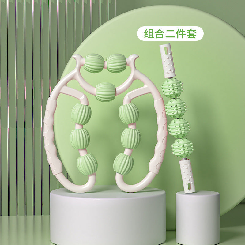 Leg Massage Roller Clamp – Nine-Wheel Muscle Relaxer for Legs & Calves