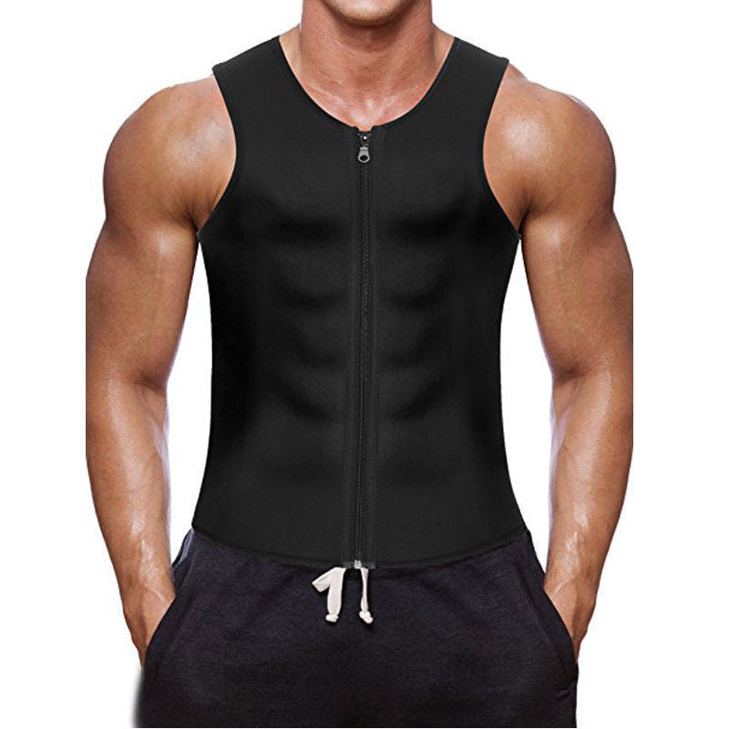 Bundle Neoprene Sports Sweat Abdominal Body Shaper Zipper Vest Fitness Wear